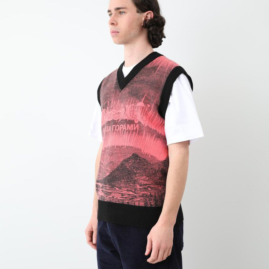 RASSVET / PACCBET SKAZKA SLEEVELESS KNIT SWEATER LIGHT PINK