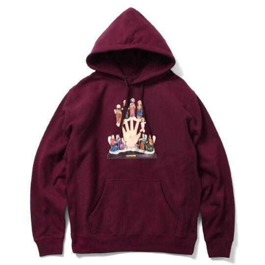 SAINTS & SINNERS SAINTS PULLOVER HOODIE MAROON