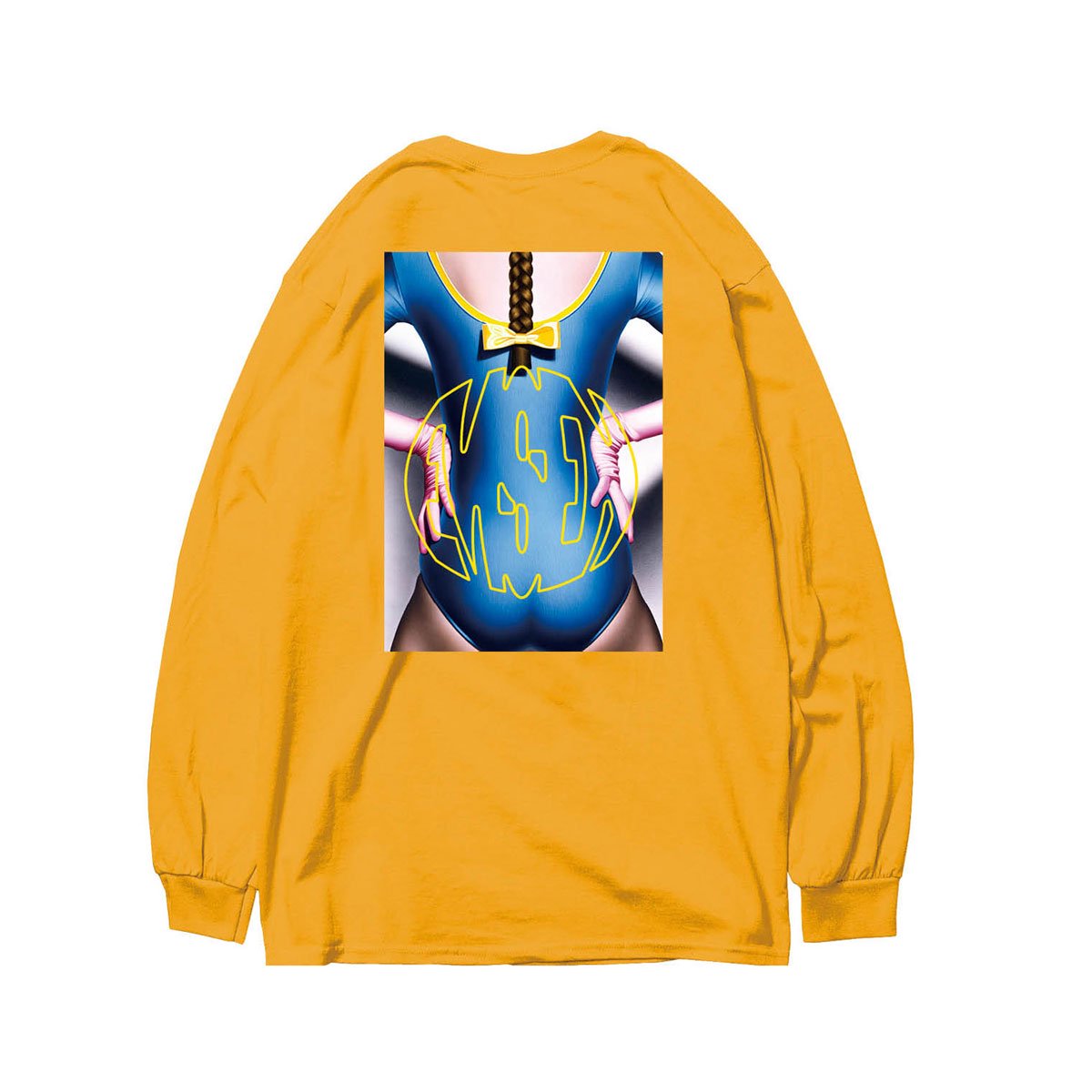 EVISEN SKATEBOARDS YELLOW RIBBON LS LONG SLEEVE GOLD