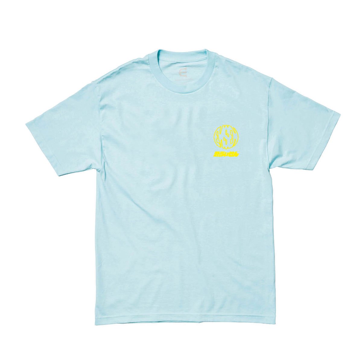 EVISEN SKATEBOARDS YELLOW RIBBON TEE LIGHT BLUE