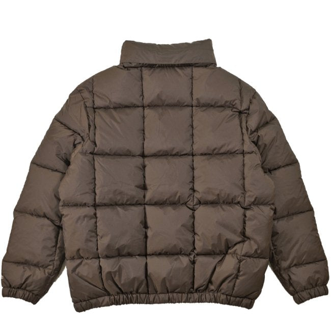 THEORIES SKATEBOARDS BRICK PUFFER JACKET CHOCOLATE BROWN