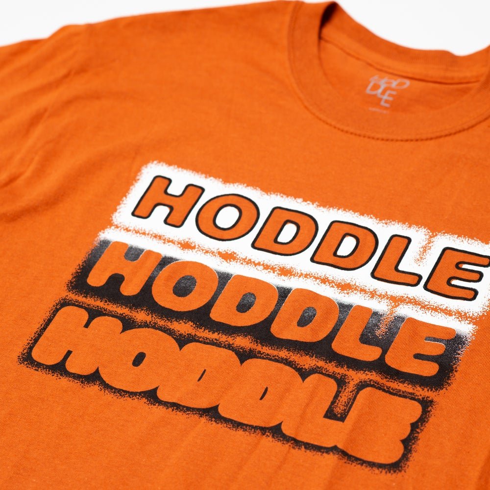 HODDLE SKATEBOARDS DECLINE LOGO TEE RUST ORANGE
