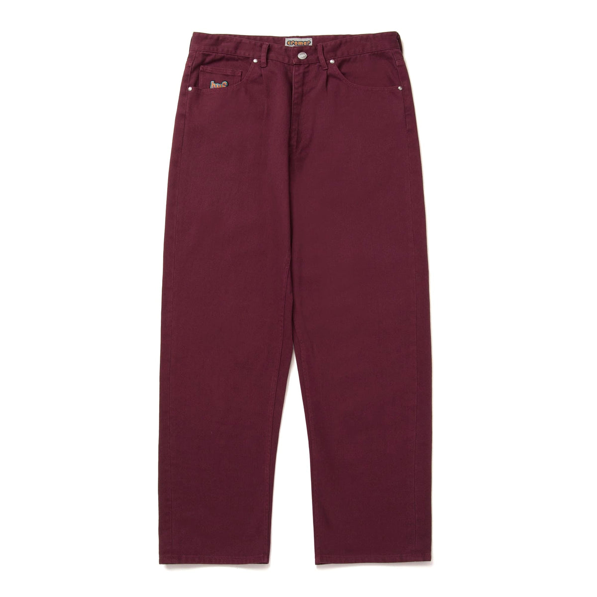 HUF WORLDWIDE CROMER PANT WINE RED