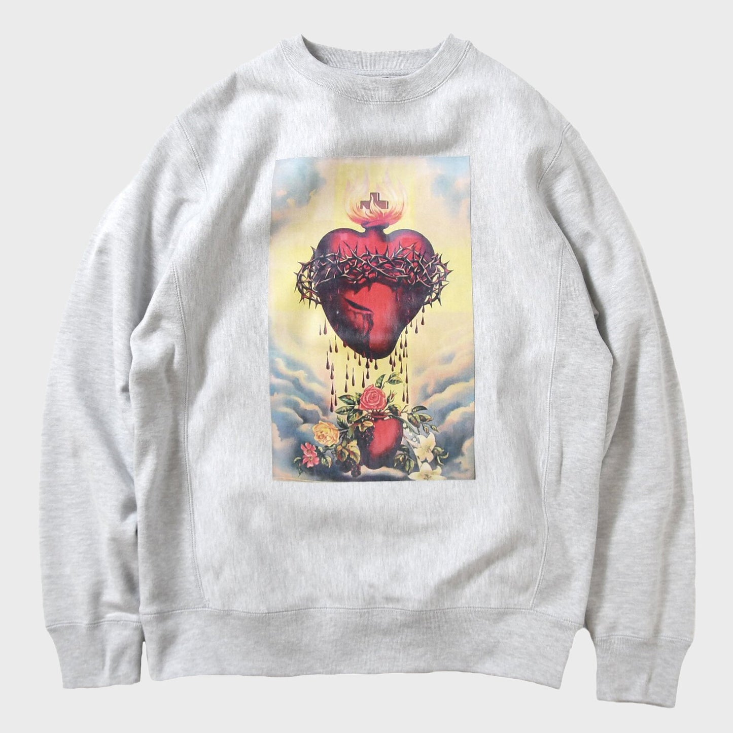 SAINTS & SINNERS SACRED HEART CREW GRAY