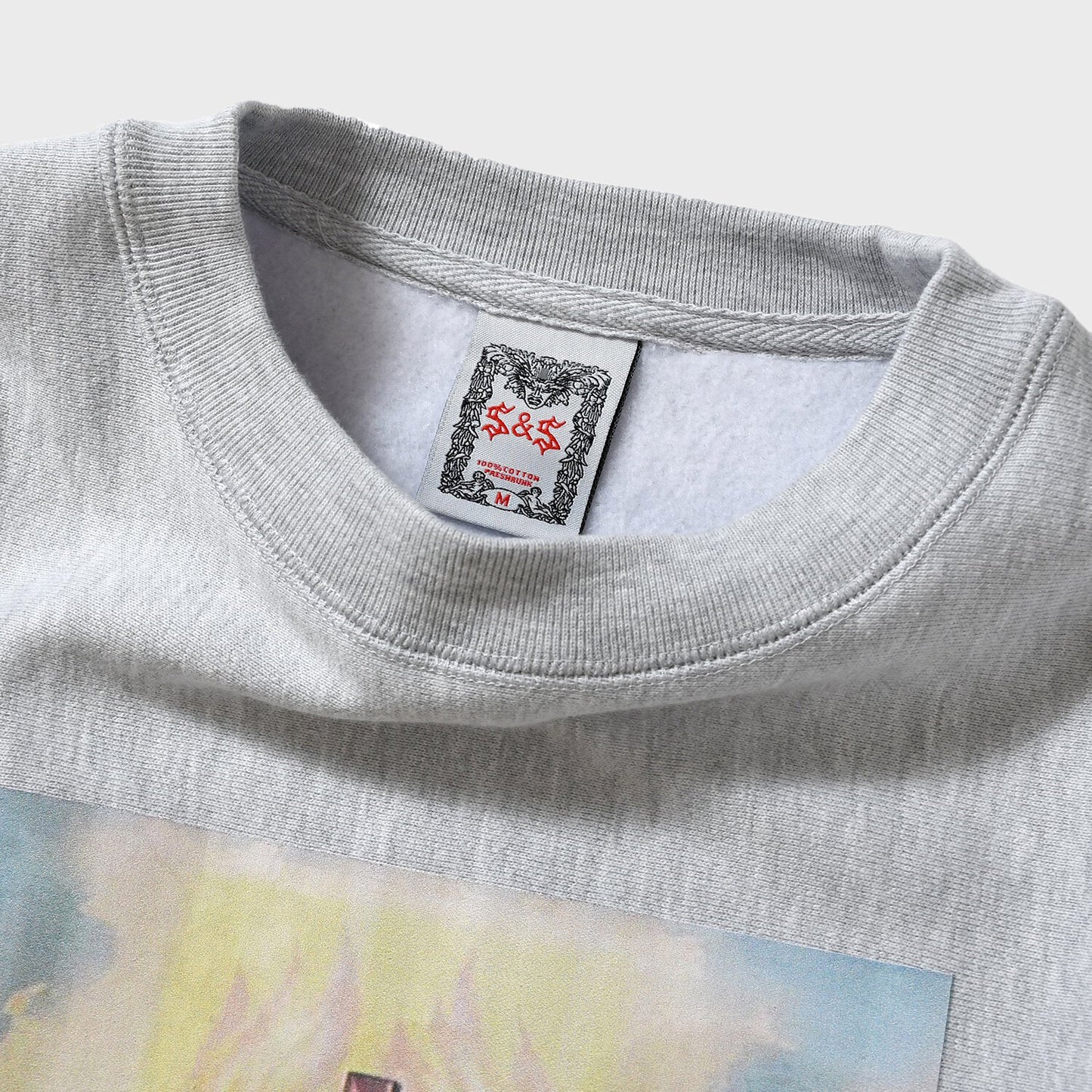 SAINTS & SINNERS SACRED HEART CREW GRAY