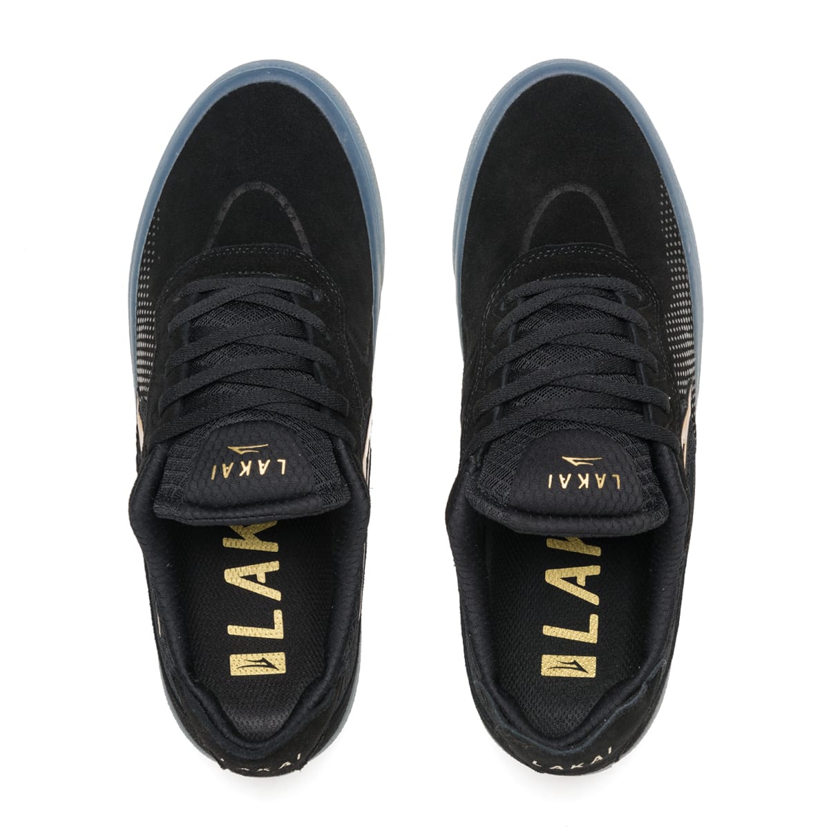 LAKAI LTD ESSEX BLACK GOLD SUEDE