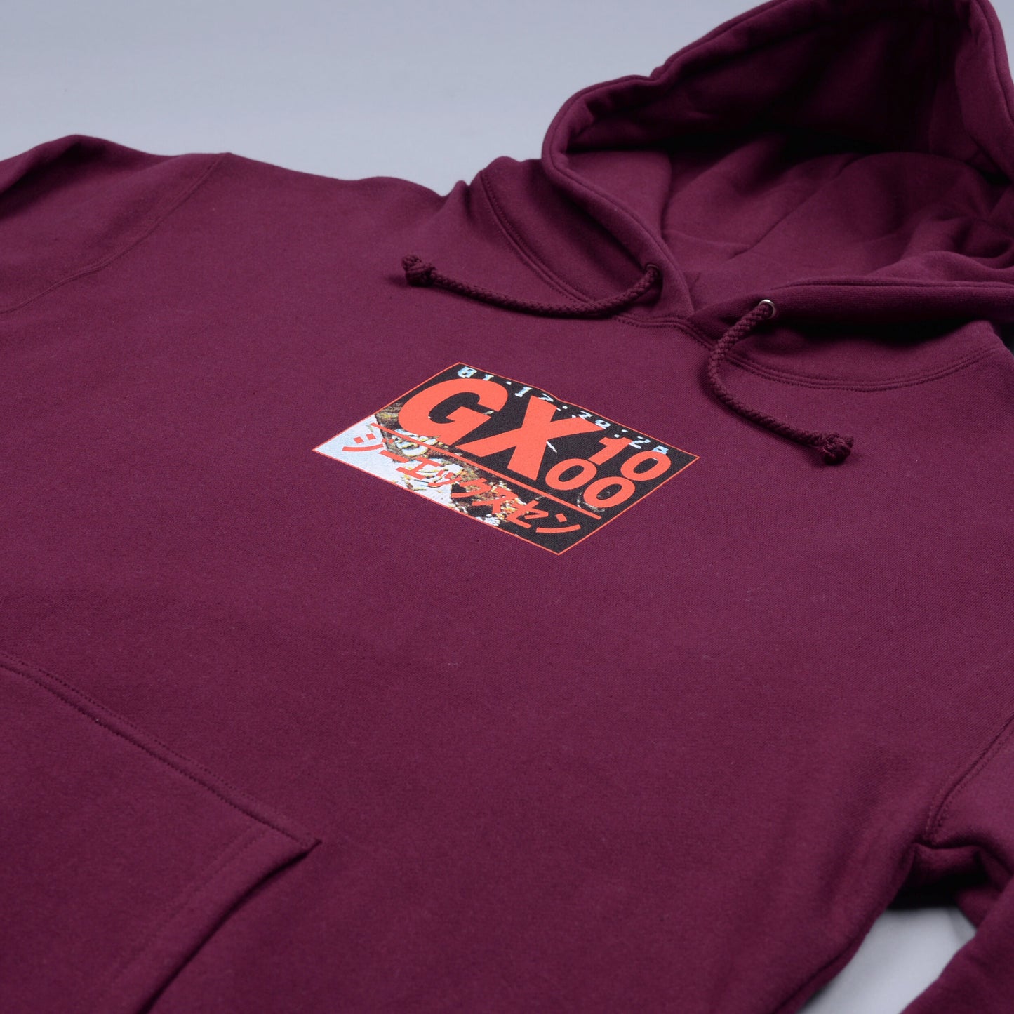GX1000 HORROR HOODIE MAROON