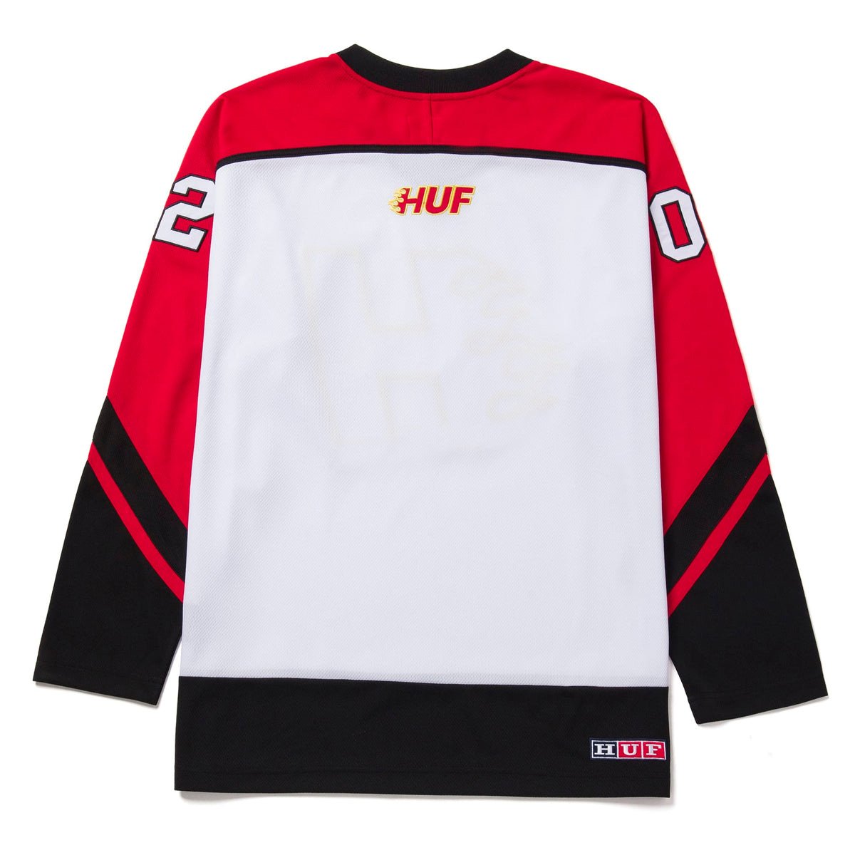 HUF WORLDWIDE ENFORCER HOCKEY JERSEY WHITE RED