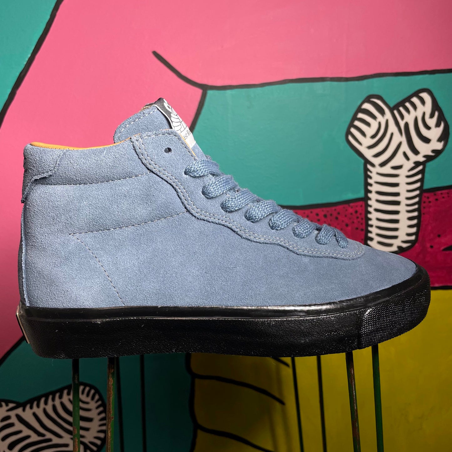 LAST RESORT AB VM001 HIGH SUEDE DUSTY BLUE/BLACK