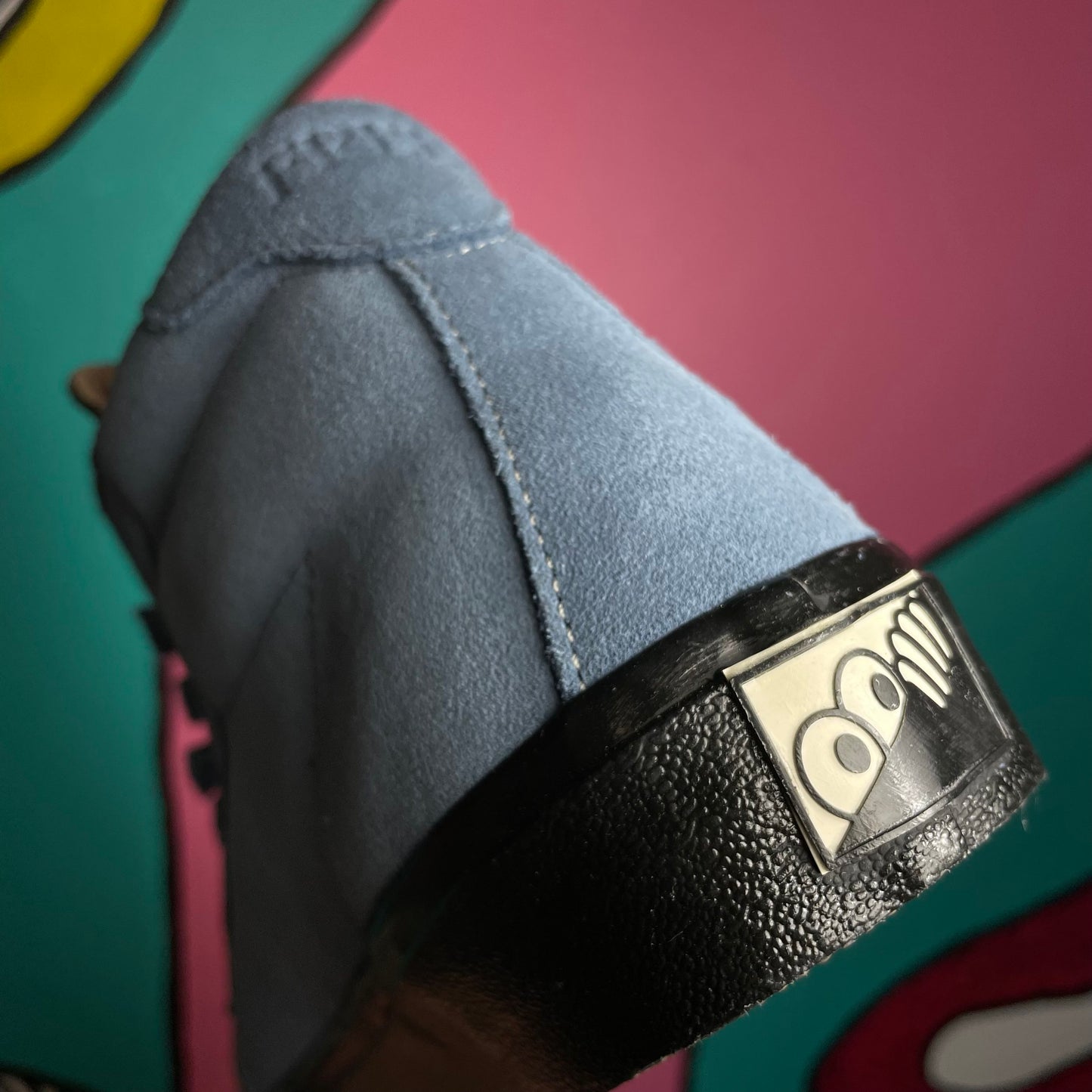 LAST RESORT AB VM001 HIGH SUEDE DUSTY BLUE/BLACK