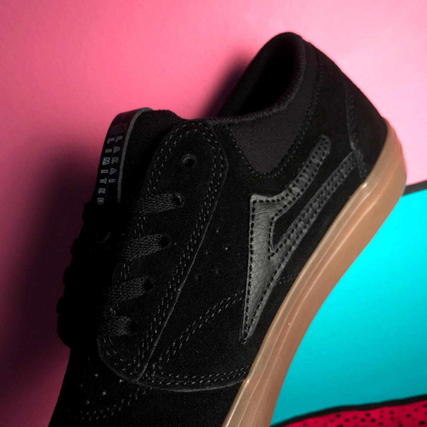 LAKAI LTD GRIFFIN BLACK SUEDE/GUM