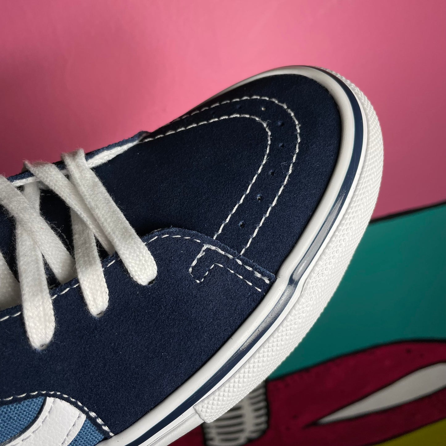 VANS SKATE SK8 HI NAVY/WHITE