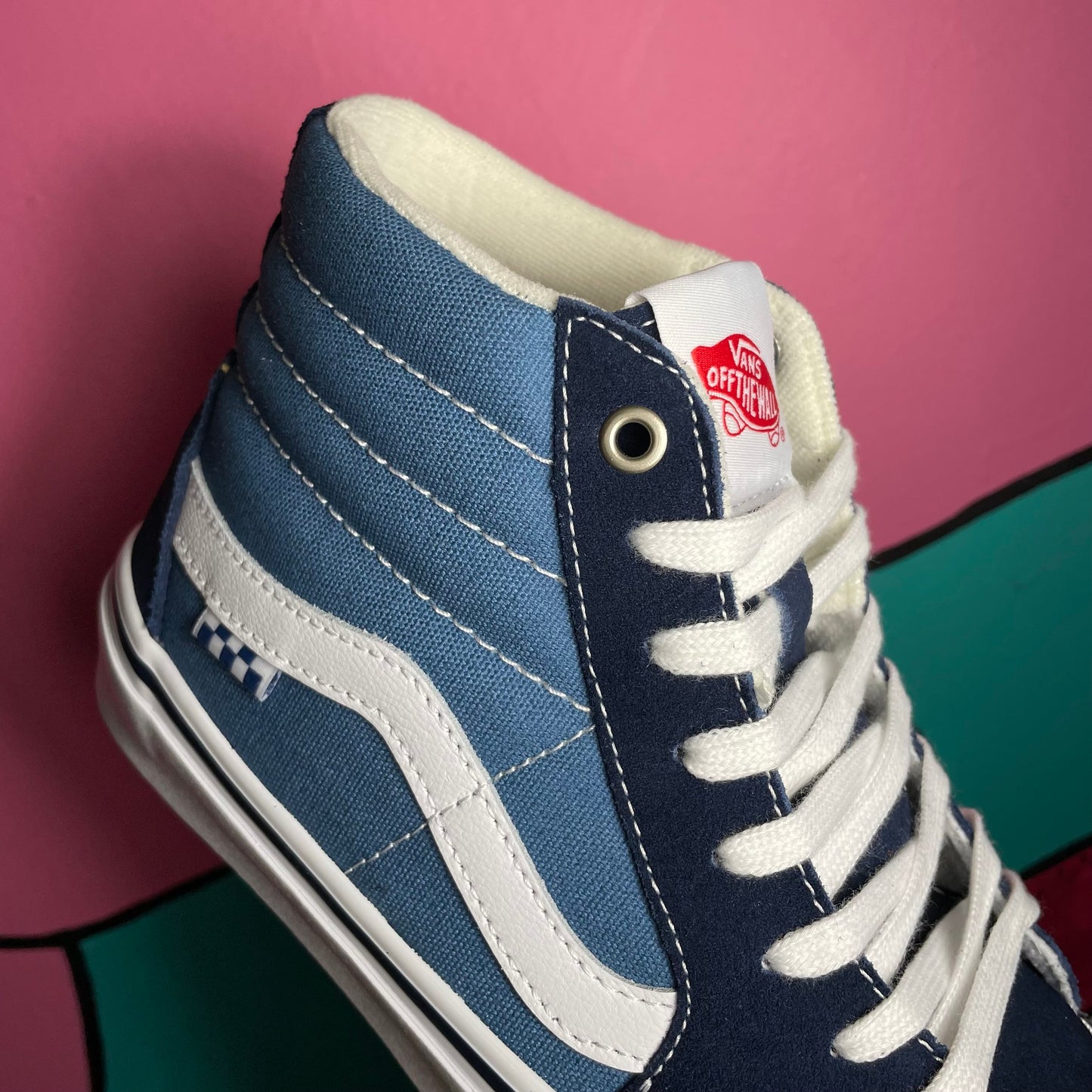 VANS SKATE SK8 HI NAVY/WHITE