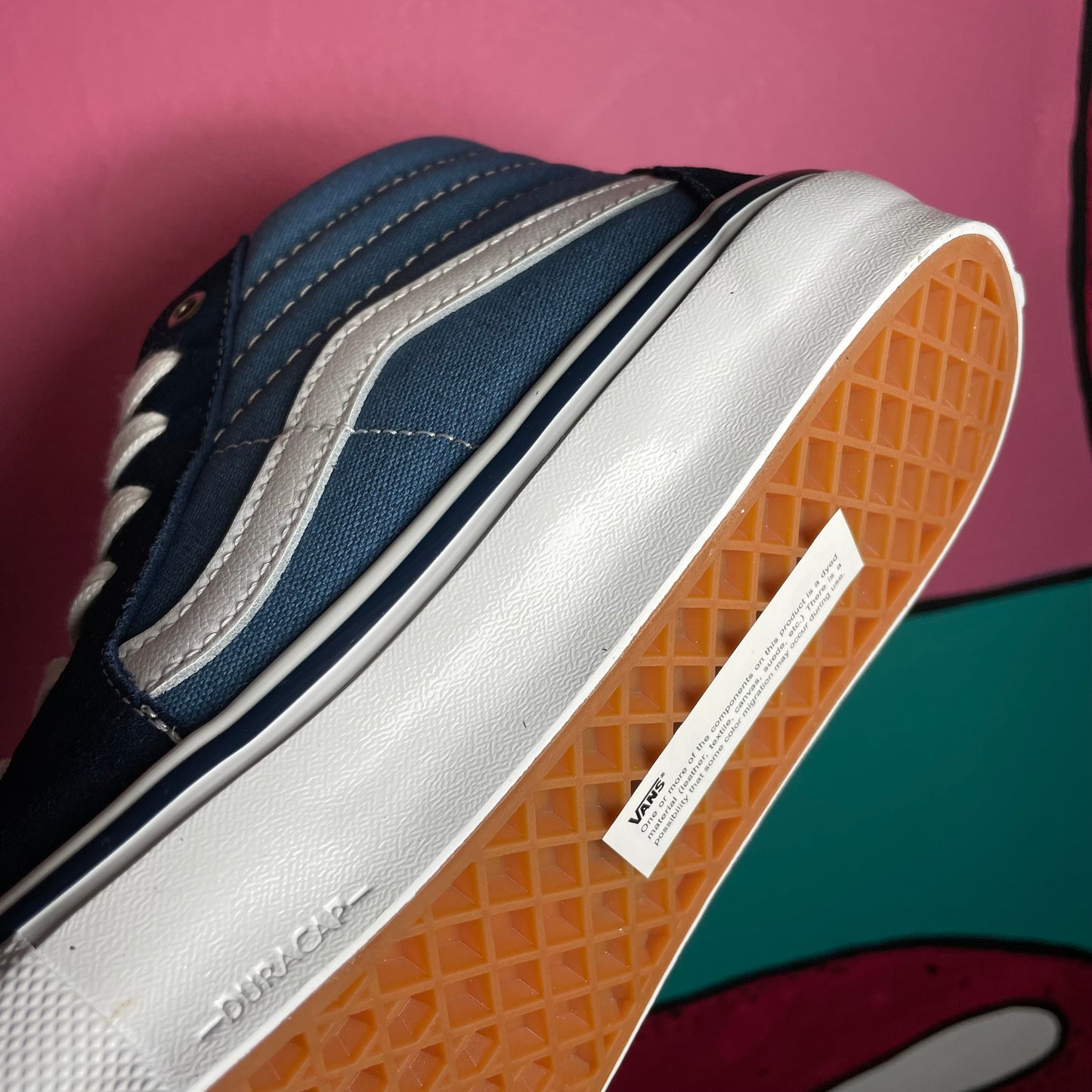 VANS SKATE SK8 HI NAVY/WHITE