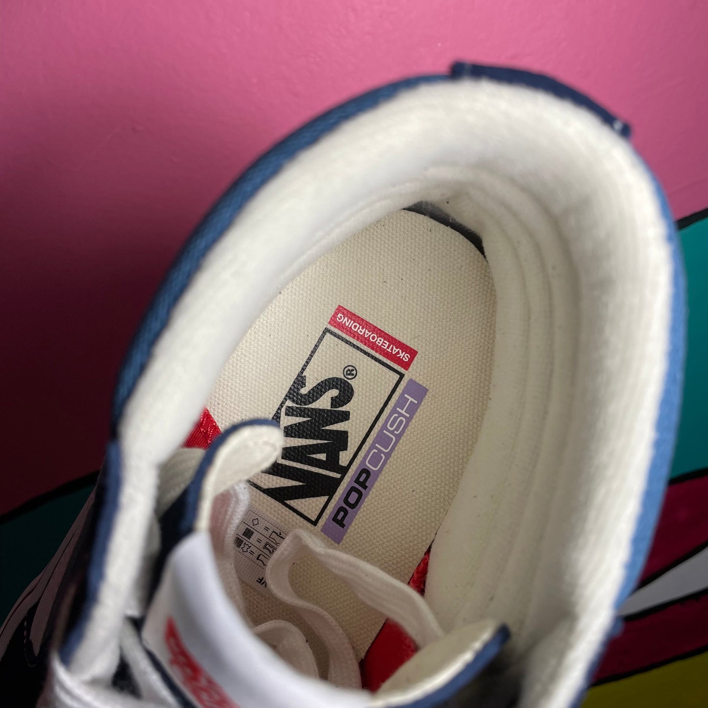 VANS SKATE SK8 HI NAVY/WHITE