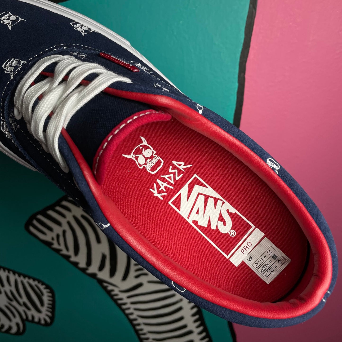 VANS ERA PRO NAVY/RED KADER