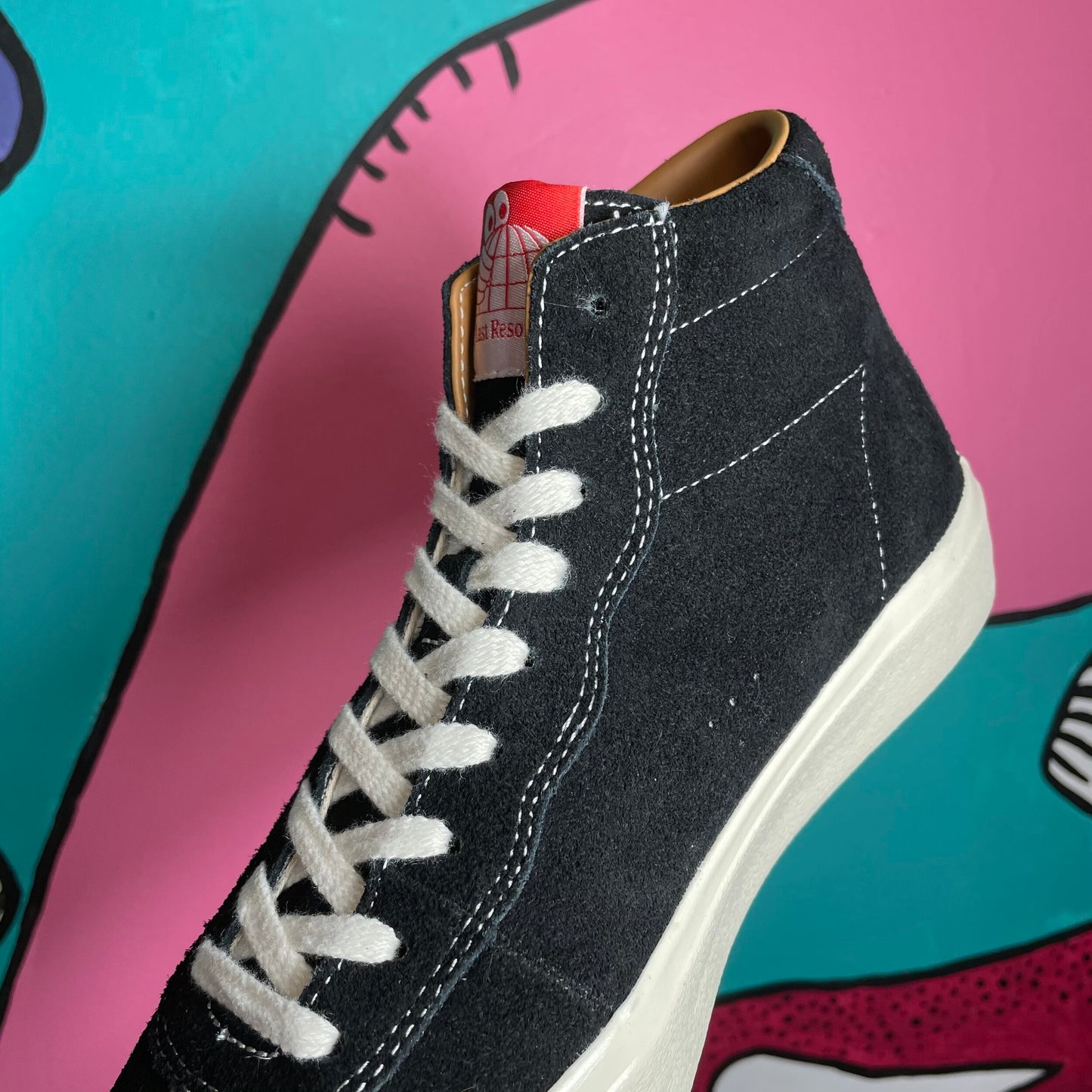 LAST RESORT AB VM001 HI BLACK SUEDE