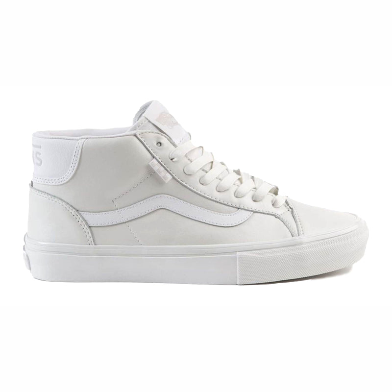 VANS SKATE MID SKOOL PEARL LEATHER WHITE Olympia Skateshop