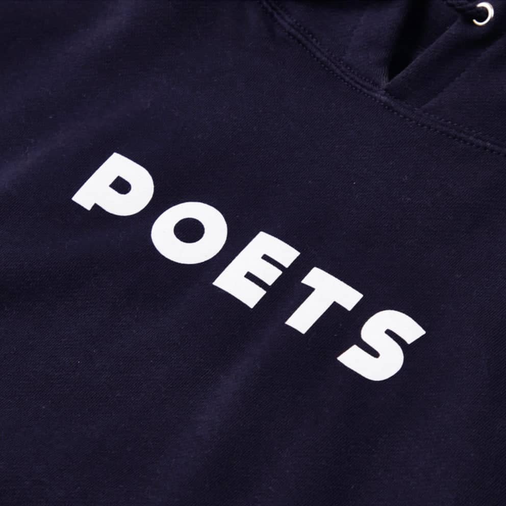 POETS BRAND BASE HOODIE NAVY BLUE