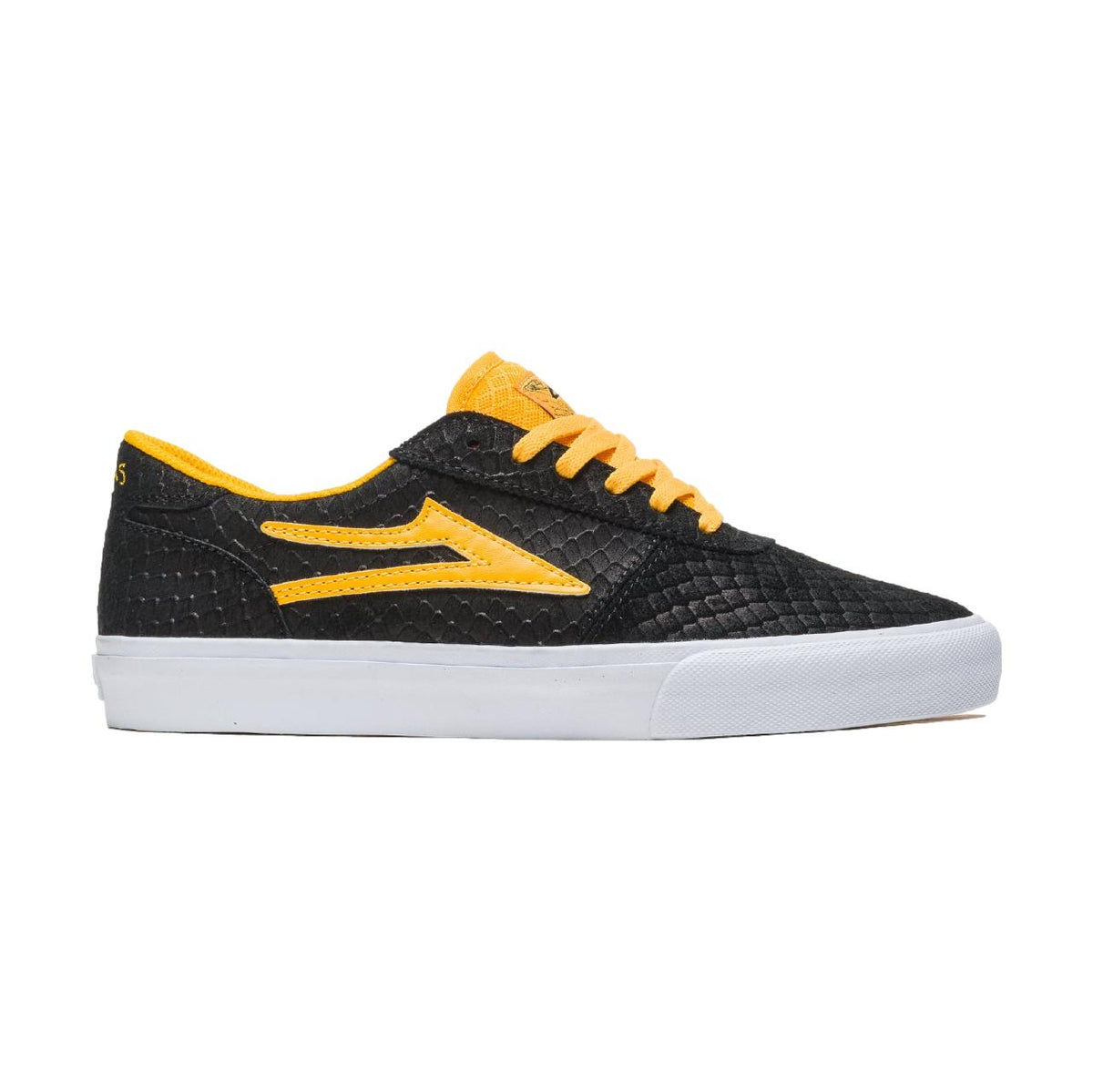 LAKAI LTD MANCHESTER DOOMSAYERS BLACK GOLD SUEDE