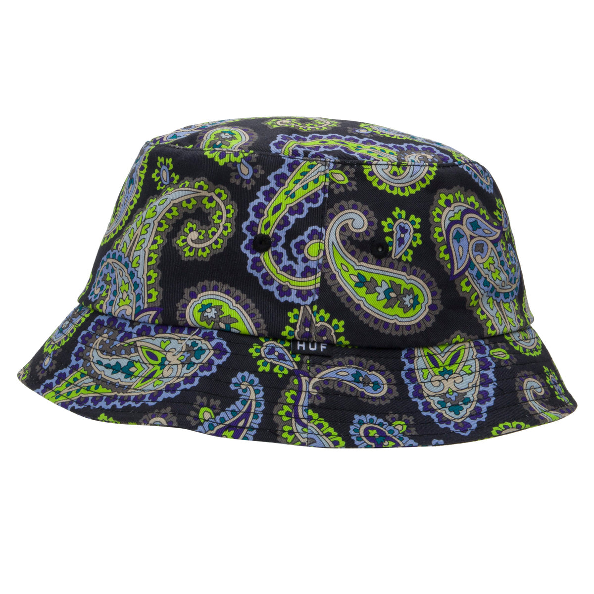 HUF WORLDWIDE PAISLEY BUCKET HAT BLACK