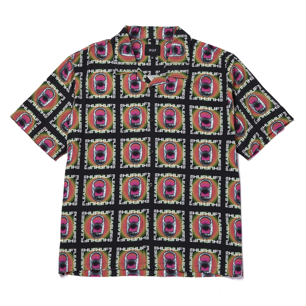HUF WORLDWIDE PLEASURES POP TOP RAYON WOVEN SHIRT