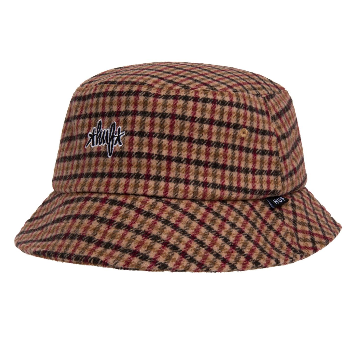 HUF WORLDWIDE WATSON TWEED BUCKET HAT BROWN