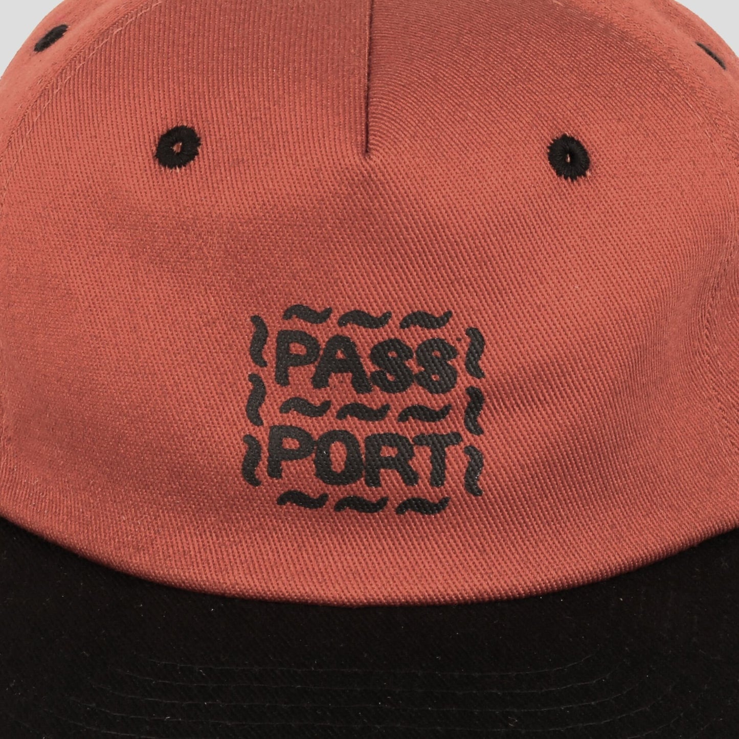 PASS~PORT SKATEBOARDS MESSY LOGO CAP RUST