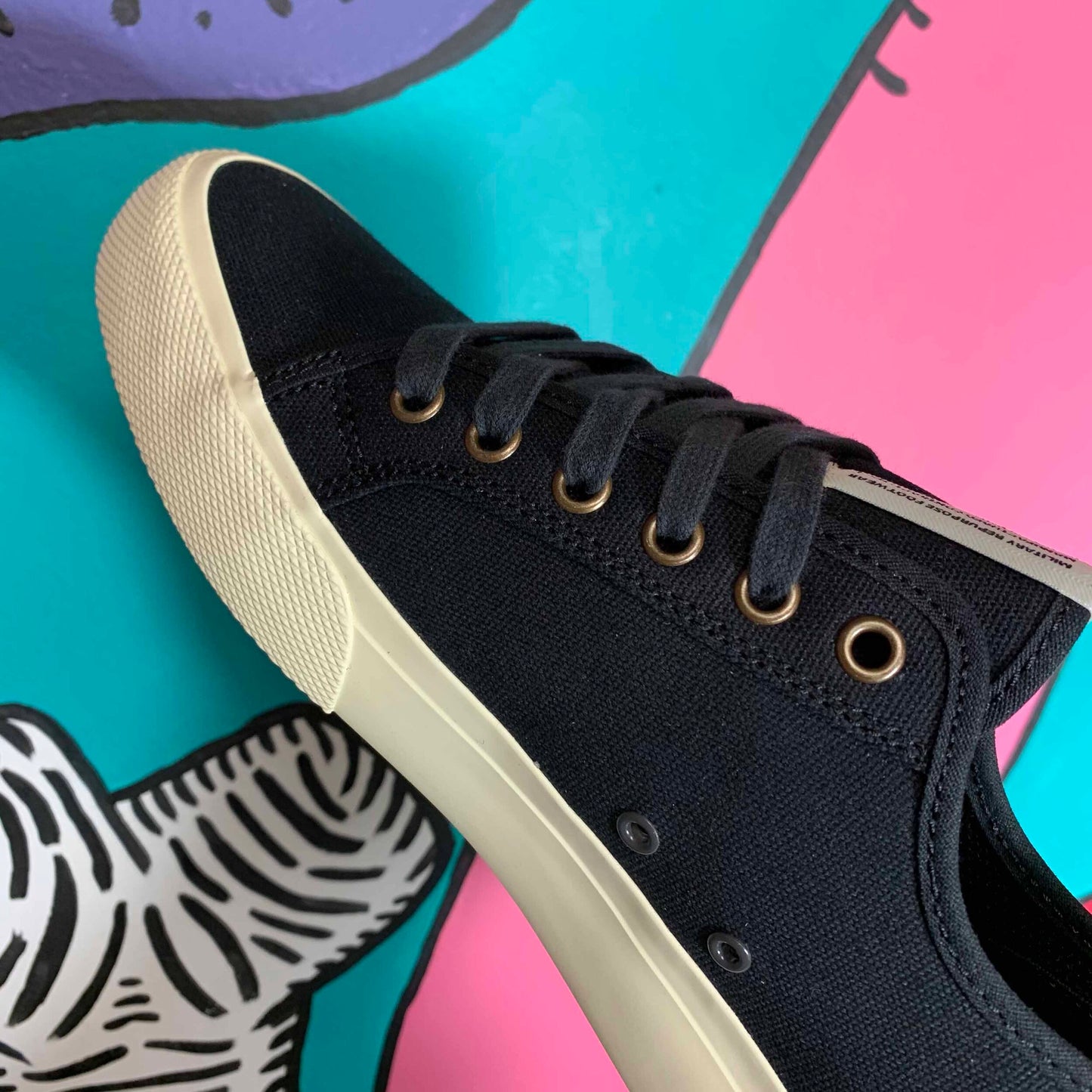 DC SHOE CO MANUAL SVM SKATE SHOES OVERDYED BLACK