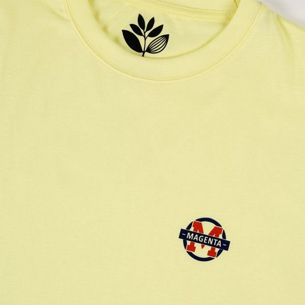 MAGENTA SKATEBOARDS FREE RIDE TEE YELLOW