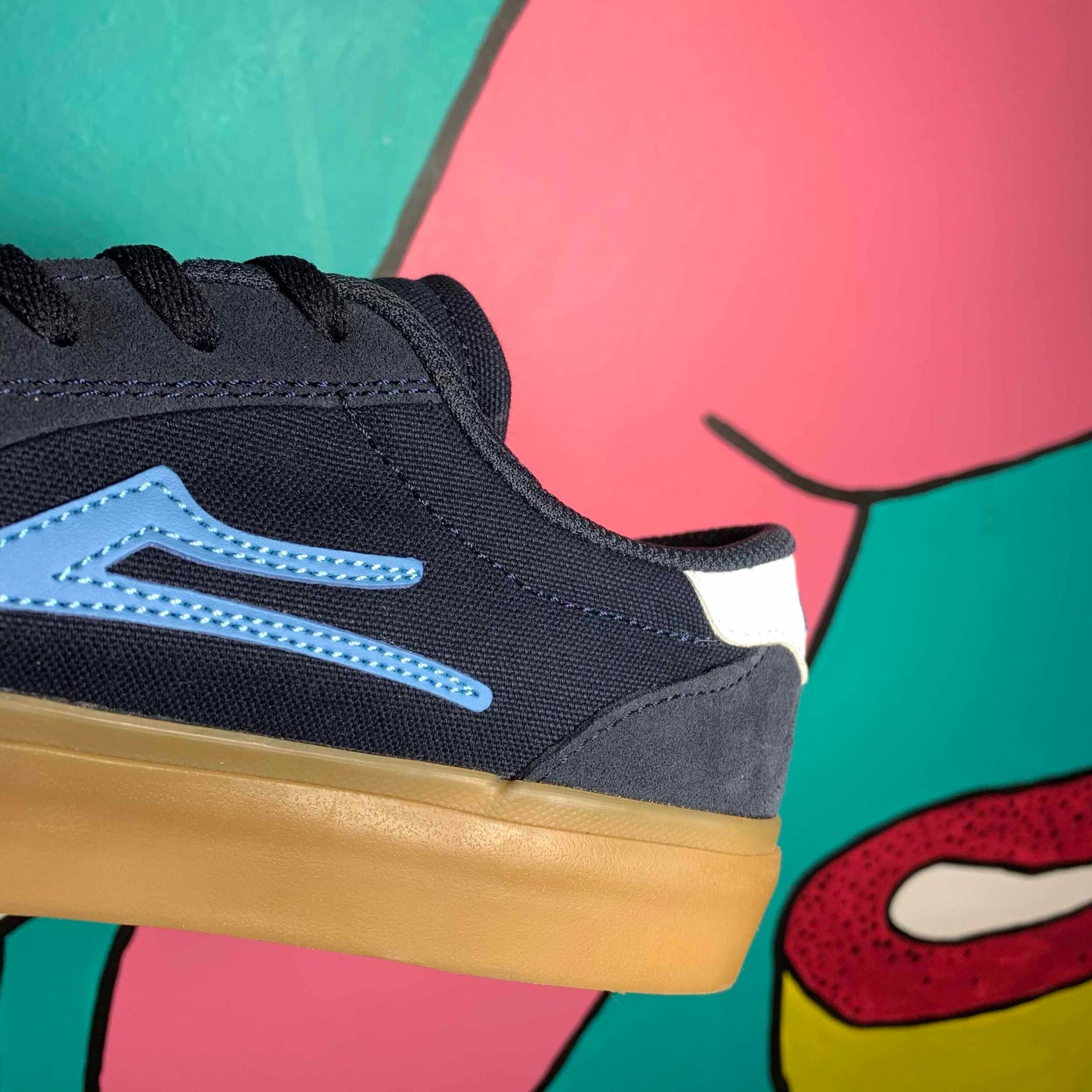 LAKAI LTD FLACO II NAVY GUM SUEDE