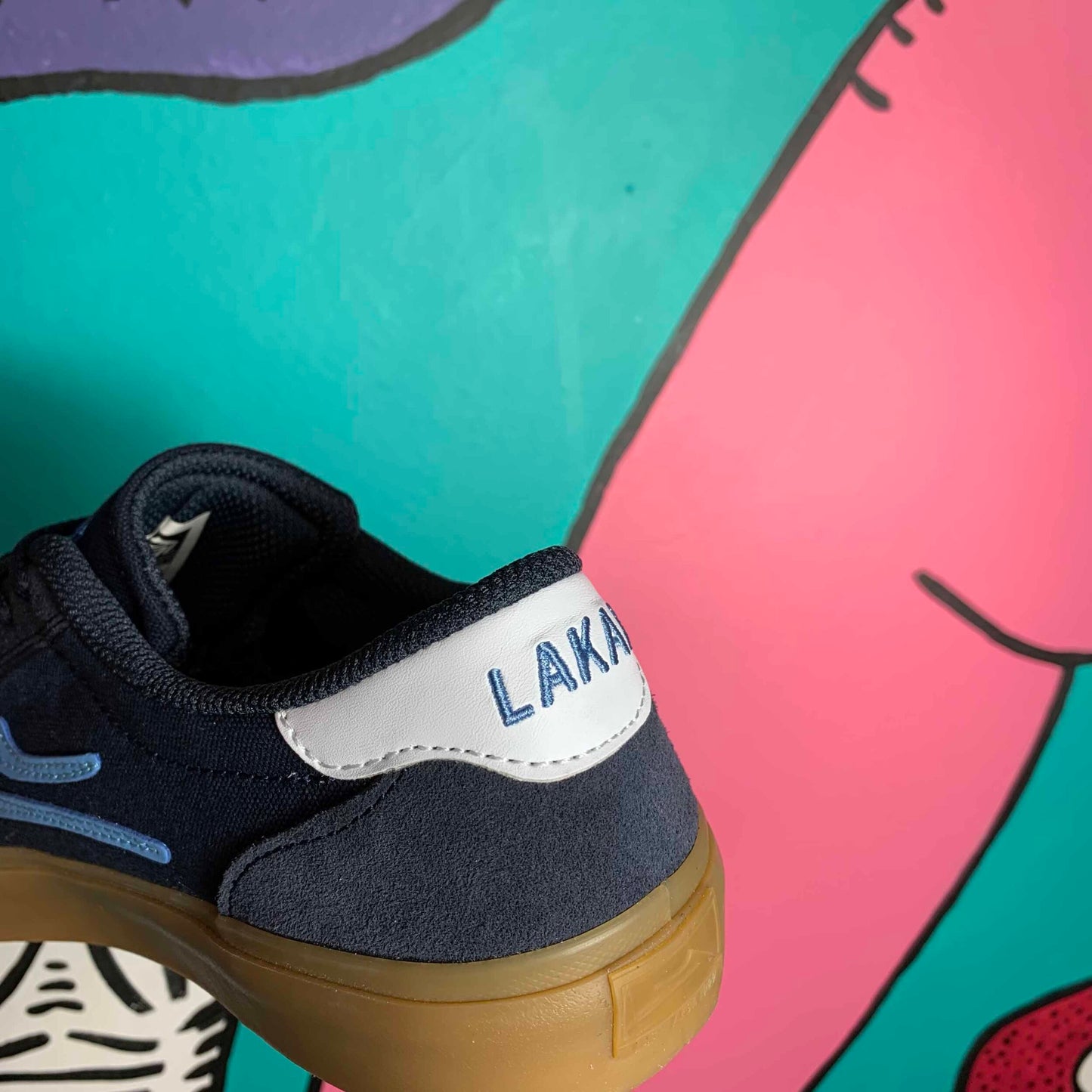 LAKAI LTD FLACO II NAVY GUM SUEDE
