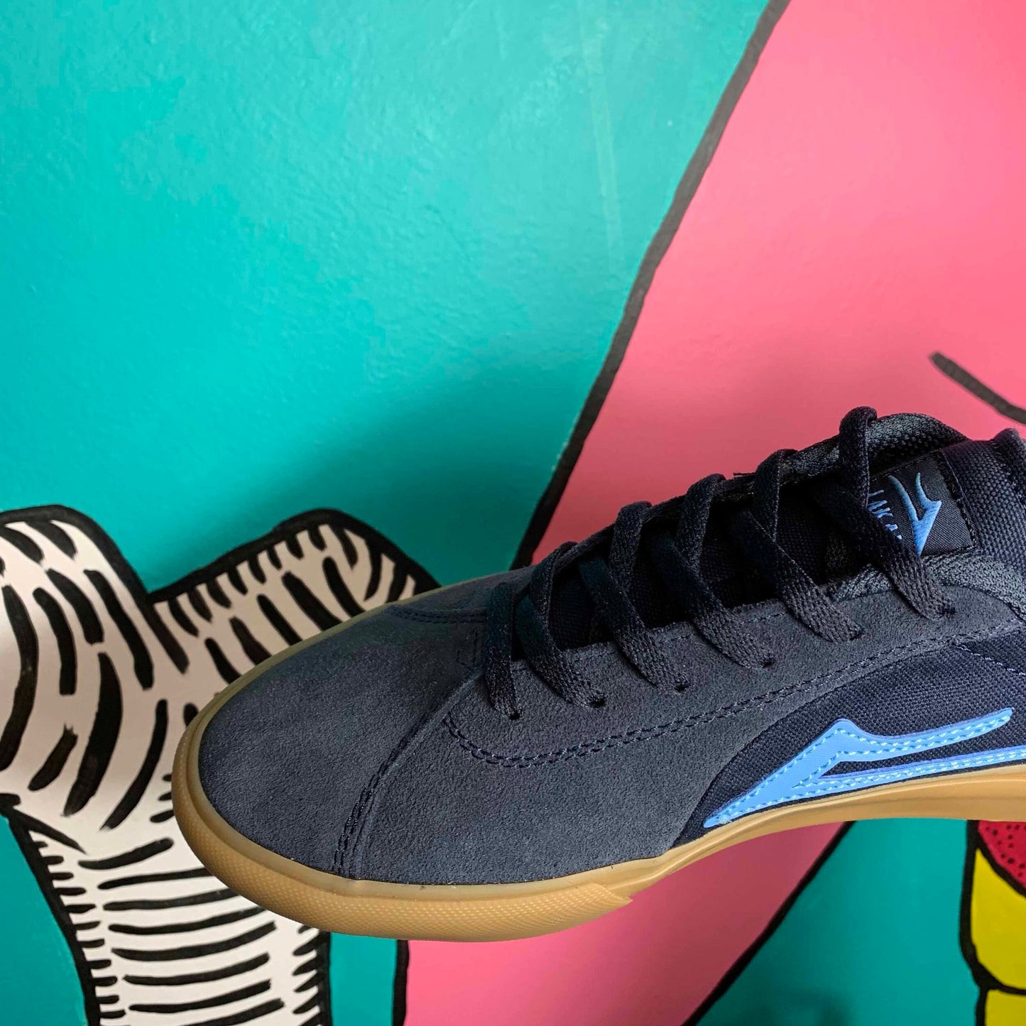 LAKAI LTD FLACO II NAVY GUM SUEDE