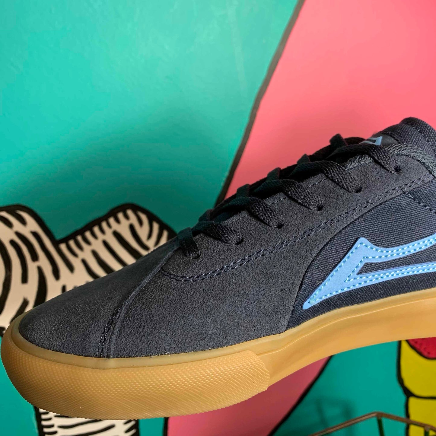 LAKAI LTD FLACO II NAVY GUM SUEDE