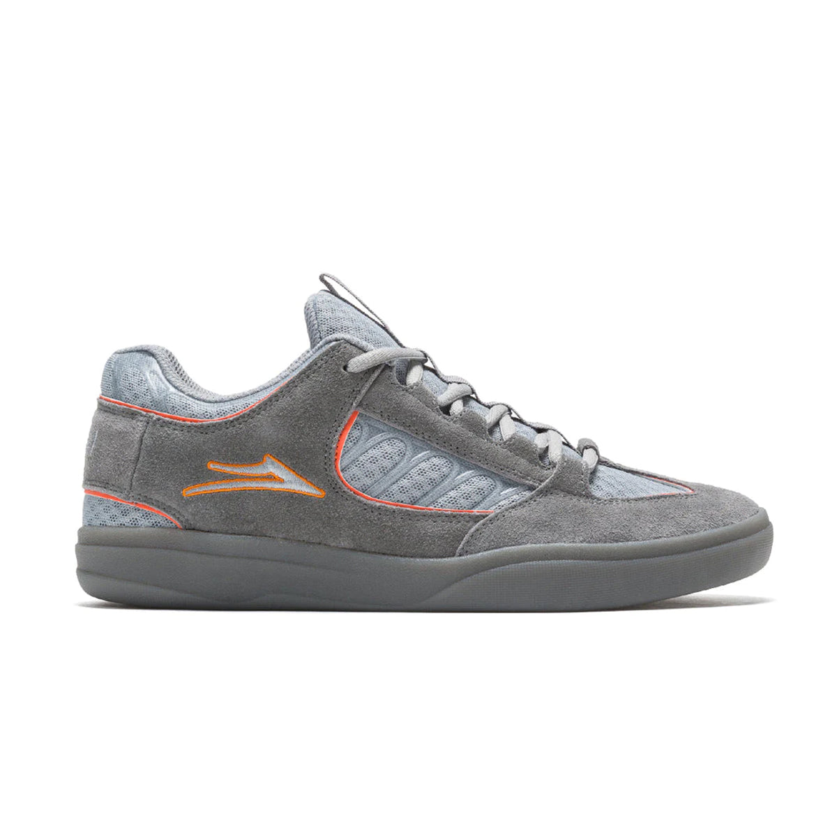 LAKAI LTD CAROLL GREY ORANGE SUEDE
