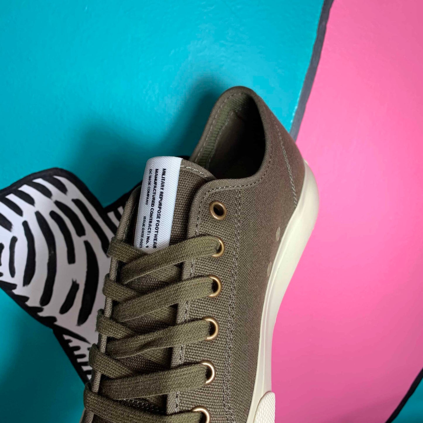 DC SHOE CO MANUAL SVM SKATE SHOES ARMY OLIVE