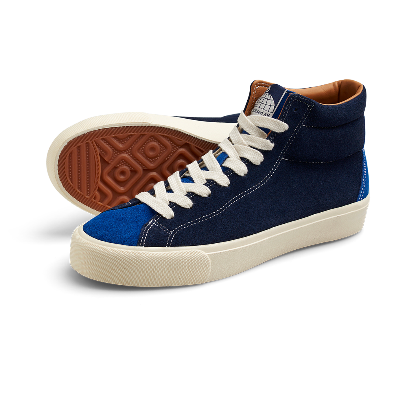 LAST RESORT AB VM003 SUEDE HIGH DUO BLUE/WHITE