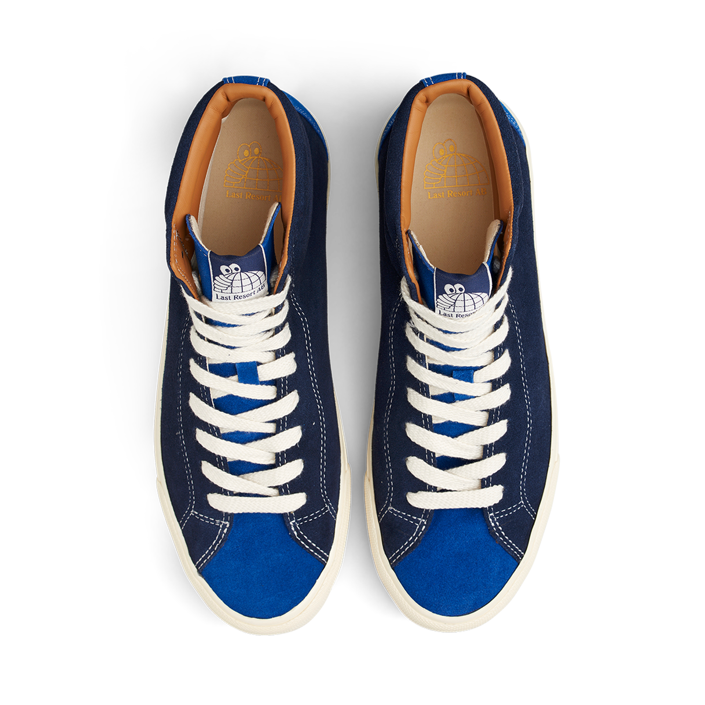 LAST RESORT AB VM003 SUEDE HIGH DUO BLUE/WHITE