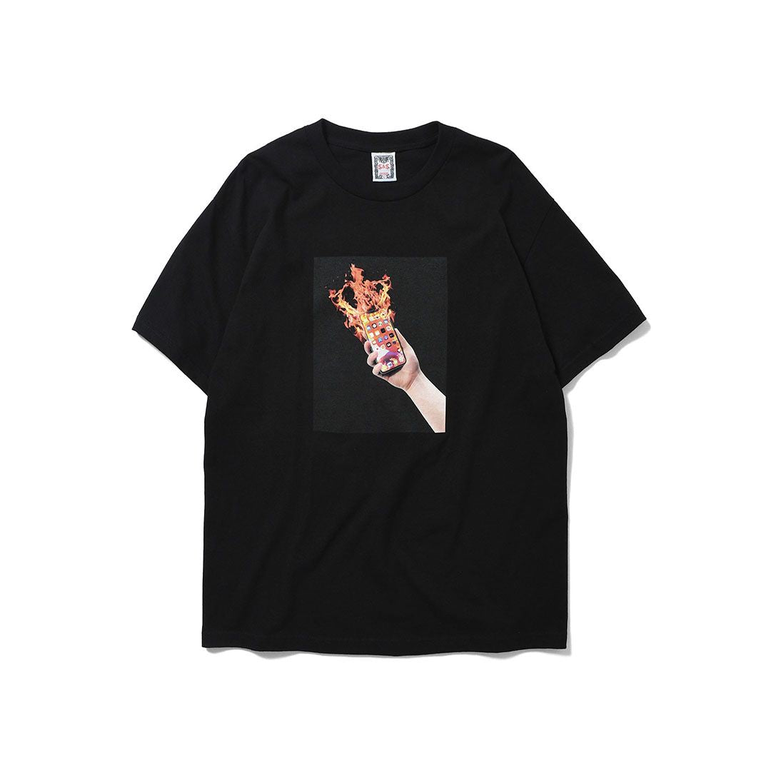 SAINTS & SINNERS SMART PHONE FROM HELL TEE BLACK