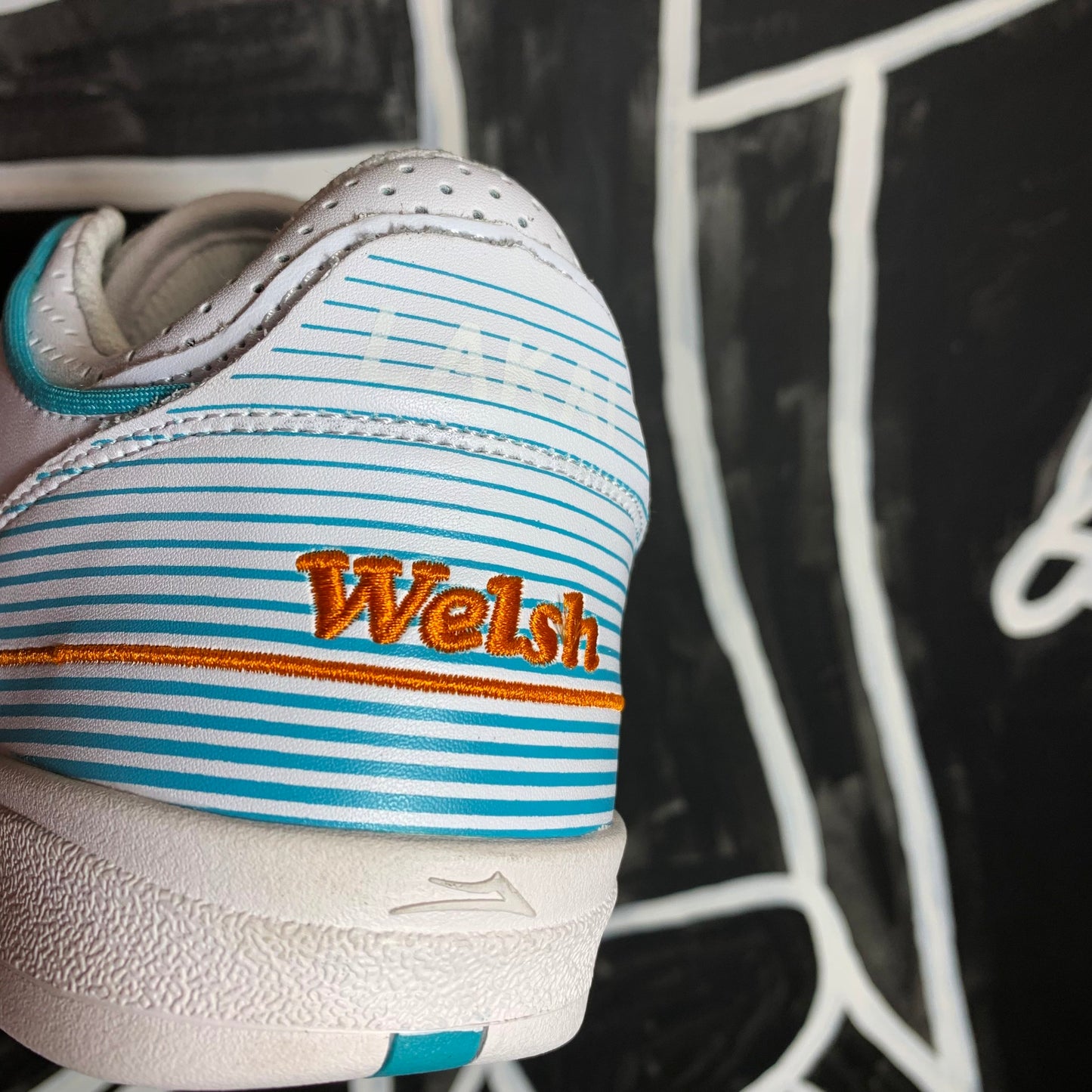 LAKAI LTD TELFORD LOW WHITE LEATHER ROB WELSH