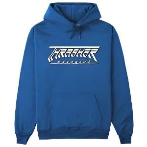 THRASHER MAGAZINE FUTURE LOGO HOODIE ROYAL BLUE