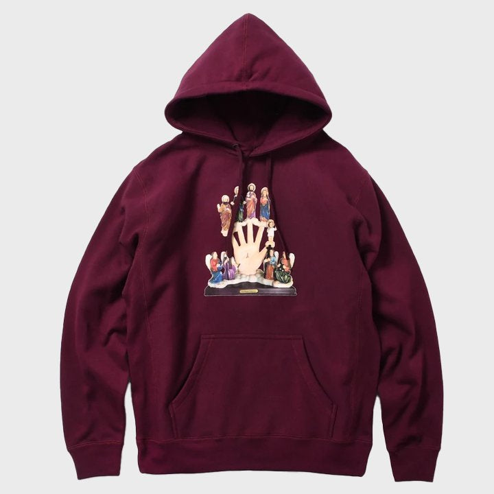 SAINTS & SINNERS SAINTS PULLOVER HOODIE MAROON