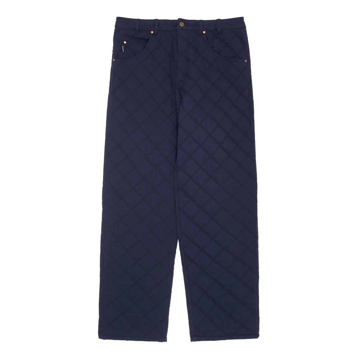 GX1000 BAGGY QUILTED TWILL PANT NAVY