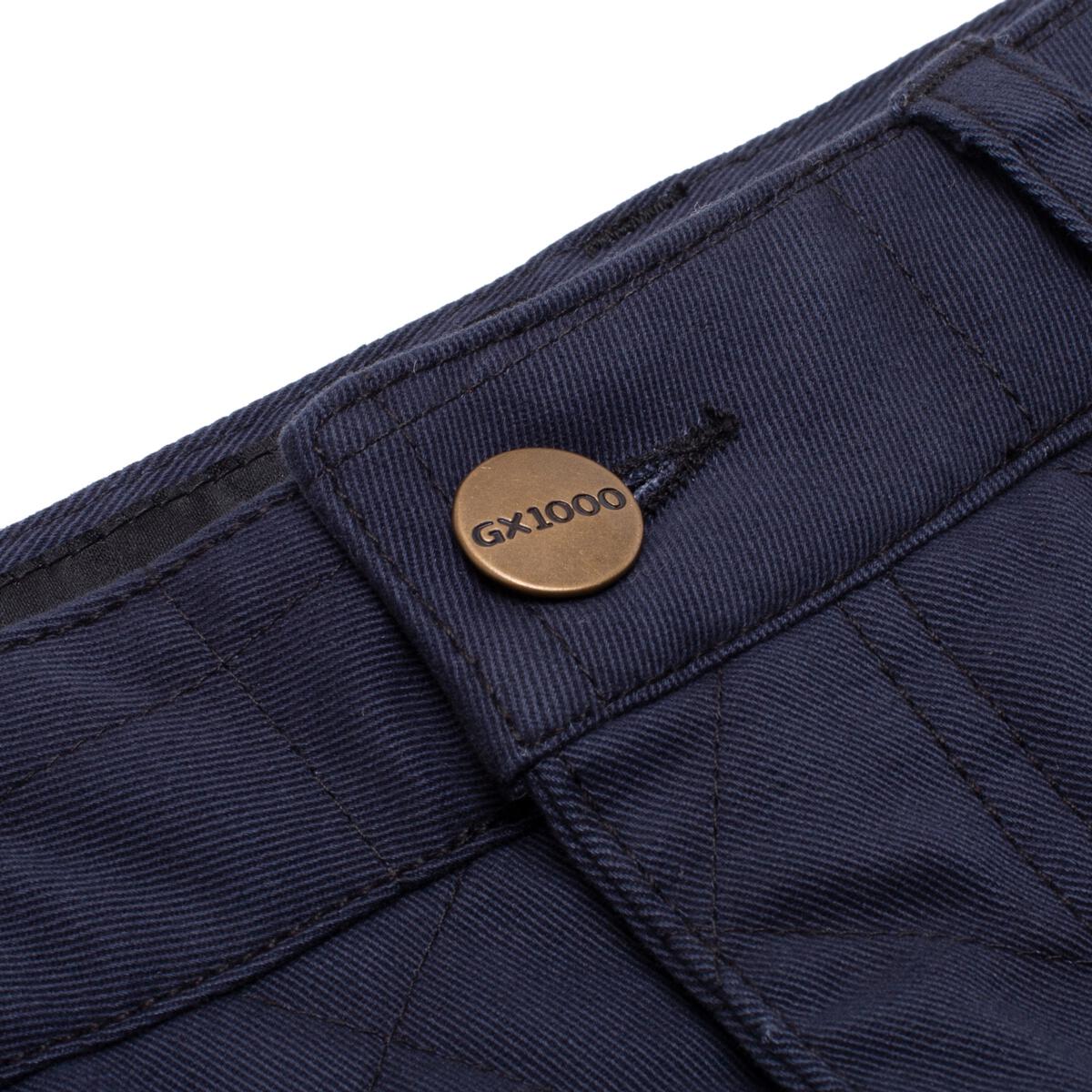 GX1000 BAGGY QUILTED TWILL PANT NAVY