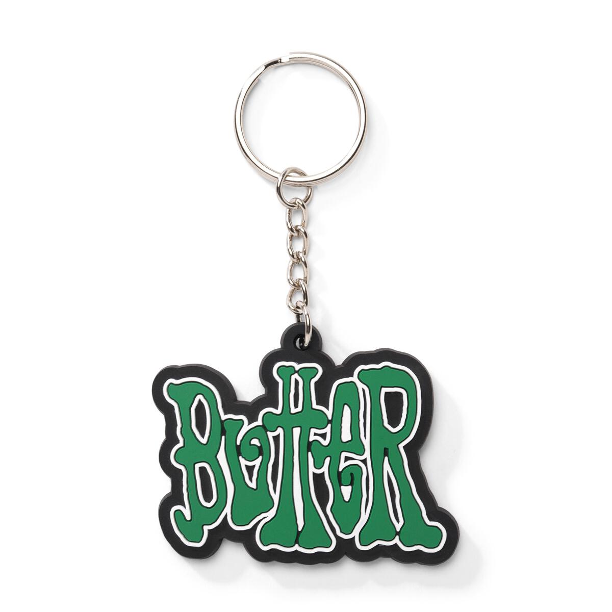 BUTTERGOODS TOUR RUBBER KEY CHAIN GREEN/WHITE