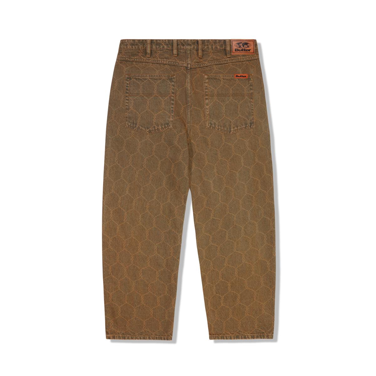 BUTTERGOODS CHAIN LINK DENIM JEANS WASHED BROWN