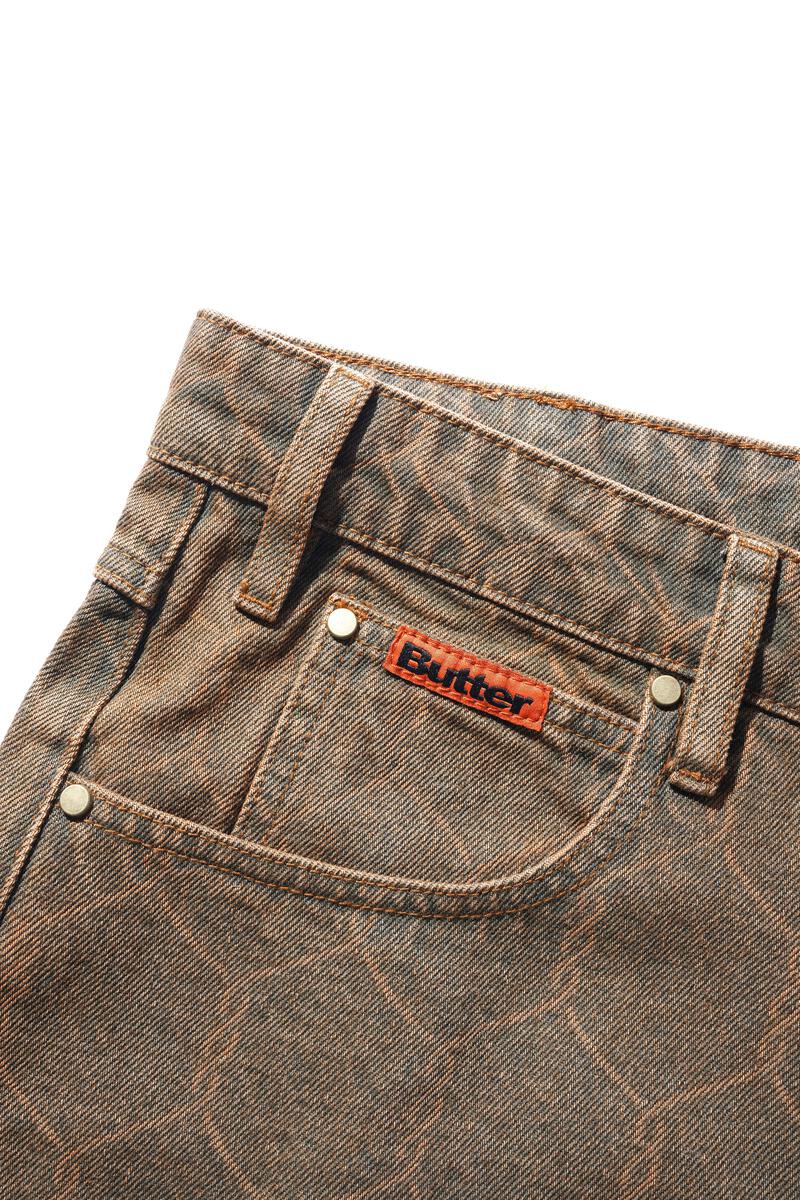 BUTTERGOODS CHAIN LINK DENIM JEANS WASHED BROWN