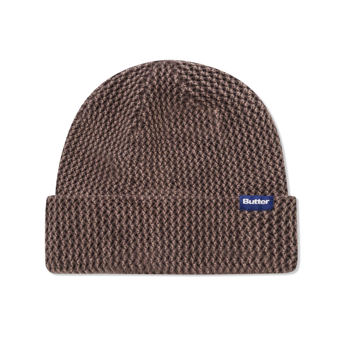 BUTTERGOODS DYED BEANIE WASHED BROWN