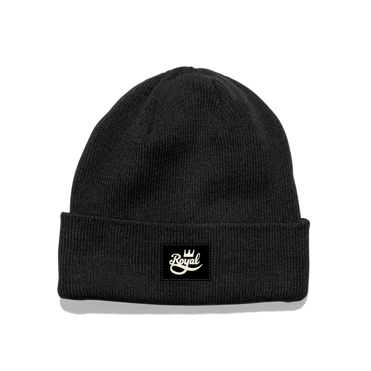 CHOCOLATE SKATEBOARDS SCRIPT PATCH BEANIE BLACK
