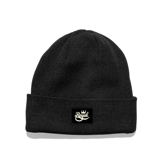 CHOCOLATE SKATEBOARDS SCRIPT PATCH BEANIE BLACK